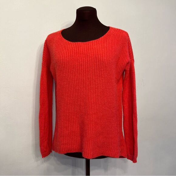 Theory Cashmere Sweater, Fiery Red, Size P, Petite, EUC - Picture 1 of 6